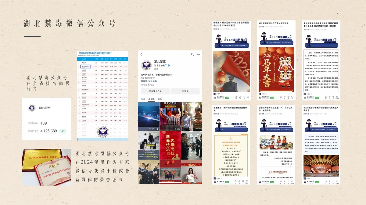 湖北禁毒微信公众号运营案例视觉